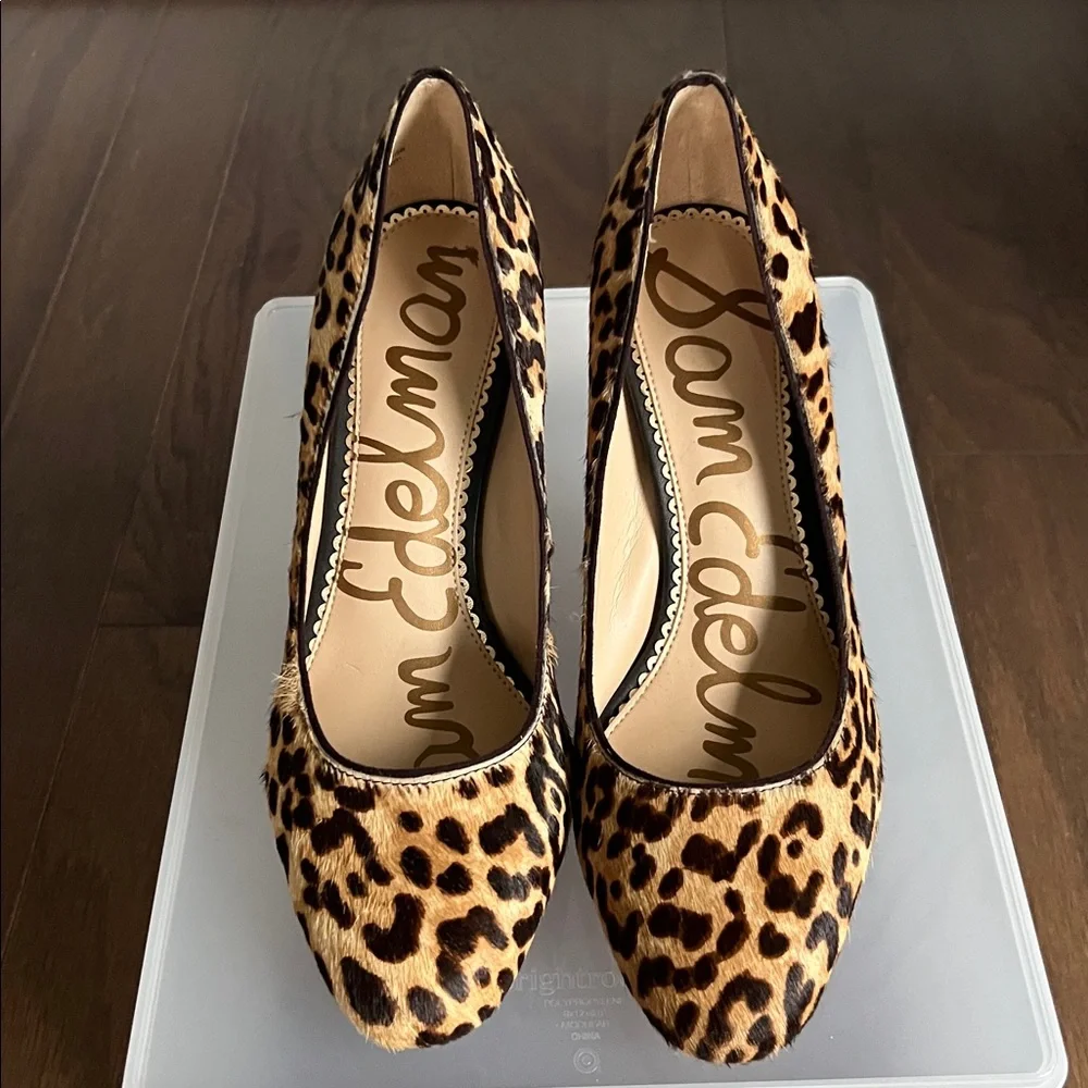 Sam Edelman Elise Jaguar-Print Calf Hair Pumps - Picture 4 of 12
